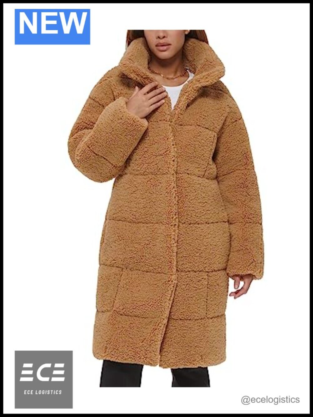 Levi's Patchwork Quilted Teddy Coat Sherpa Snap Button Loose Fit